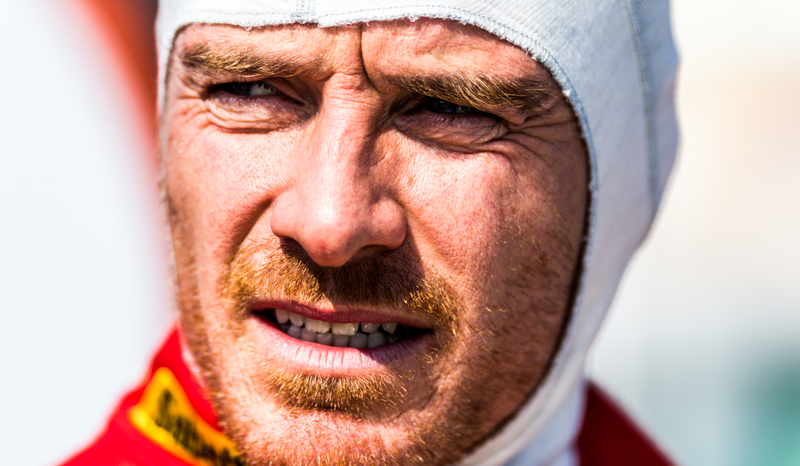 Normally known for being an awesome actor, Michael Fassbender is also rather quick in a Ferrari.